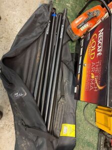 Carbon fibre tubes c/w carry case - 3