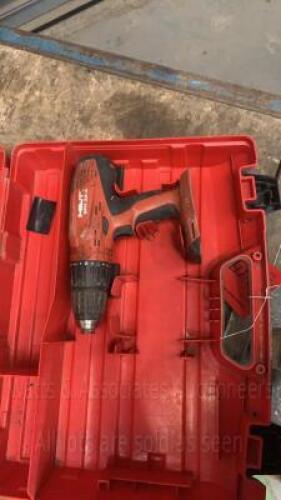 HILTI SFH22 cordless drill c/w case