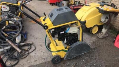 WACKER petrol driven road saw with dust suppression bottle