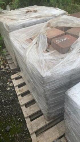 Pallet of plaspave, sorrento, tumbled, block pavers, carrara stone & brindle pavers (approx 1600mm x 1600mm x 600mm) (Approx 8 square metres per pallet)