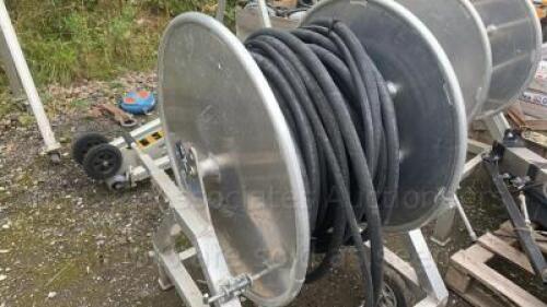 Hydraulic hose reel c/w hoses