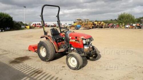 SHIBAURA HST compact tractor c/w flail mower