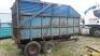 Twin axle tipping trailer c/w silage sides & folding grain sides - 2