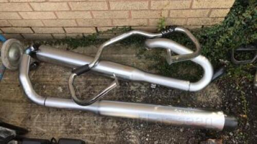 Pair of exhaust silencers