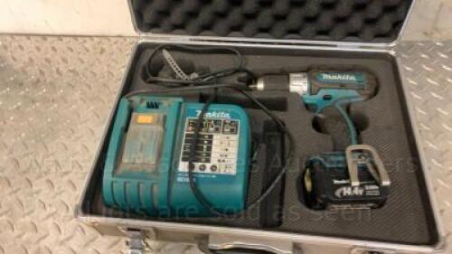 MAKITA 14v cordless drill c/w case