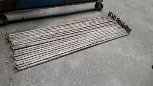 19 x 4'6'' iron rails