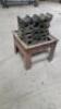 Large cast iron swaging block & stand - 5