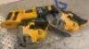 2 x DEWALT DCS331 18v jigsaws & DEWALT DC380 reciprocating saw