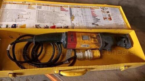 REMS TIGER 110v reciprocating saw c/w case