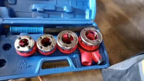 Pipe threading kit c/w case