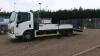 2013 ISUZU FORWARD N75.190 7.5t 20ft drop side beaver tail plant wagon c/w winch & full width flip rear ramp (SB13 PGY) - 2