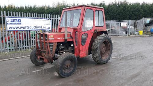 MASSEY FERGUSON 135 2wd tractor, 3 point linkage, cab S/n:452343 (JWR 973N)