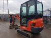 2014 KUBOTA KX016-4 rubber tracked excavator S/n: 07874 with bucket, blade & piped - 3