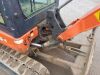 2014 KUBOTA KX016-4 rubber tracked excavator S/n: 07874 with bucket, blade & piped - 8