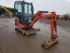 2014 KUBOTA KX016-4 rubber tracked excavator S/n: 07874 with bucket, blade & piped - 9