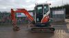 2010 KUBOTA U25-3 rubber tracked excavator S/n: 23219 with bucket, blade & piped - 3
