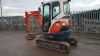 2010 KUBOTA U25-3 rubber tracked excavator S/n: 23219 with bucket, blade & piped - 4