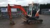 2010 KUBOTA U25-3 rubber tracked excavator S/n: 23219 with bucket, blade & piped - 2