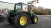 JOHN DEERE 6910 4wd tractor c/w Stoll Robust front loader, front linkage, pallet forks, 3 spool valves, top link, air seat, A/C, shuttle (W569 PTN) (V5 & Manual in office) - 9