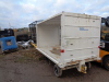 4-wheeled turntable trailer c/w roof canopy