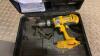 DEWALT cordless drill c/w case - 2