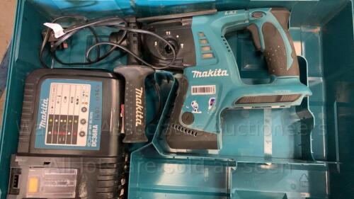 MAKITA BHR262 36v drill c/w charger & case