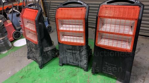 3 x RHINO 110v heaters