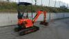 2018 KUBOTA U17-3 rubber tracked excavator (s/n T01H32429) with bucket, blade, piped, expanding tracks & red key - 3