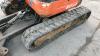 2018 KUBOTA U17-3 rubber tracked excavator (s/n T01H32429) with bucket, blade, piped, expanding tracks & red key - 10