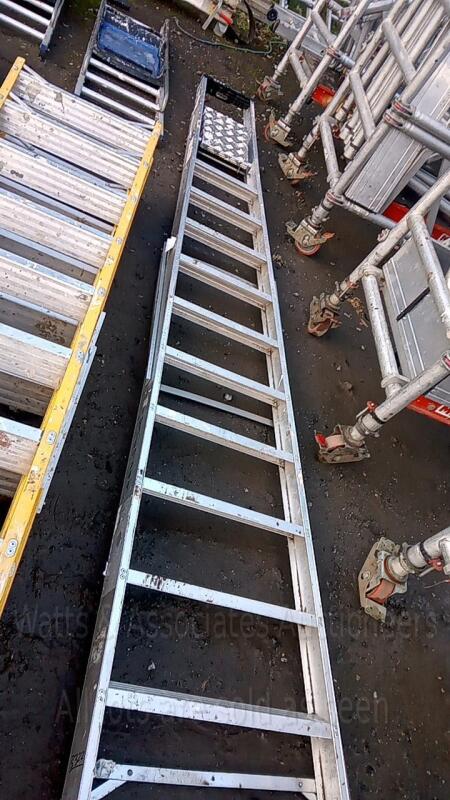 Large aluminium step ladder