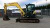 2010 YANMAR VIO75-A rubber tracked excavator (s/n CAYY15135) with bucket, blade, piped & Q/hitch - 2