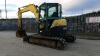 2010 YANMAR VIO75-A rubber tracked excavator (s/n CAYY15135) with bucket, blade, piped & Q/hitch - 3