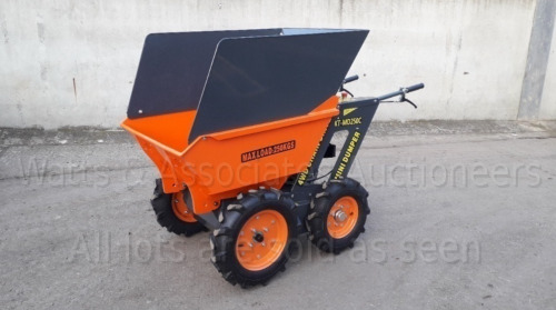 2021 KONSTANT 250 4x4 petrol driven pedestrian dumper with Briggs & Stratton & side extensions (unused)