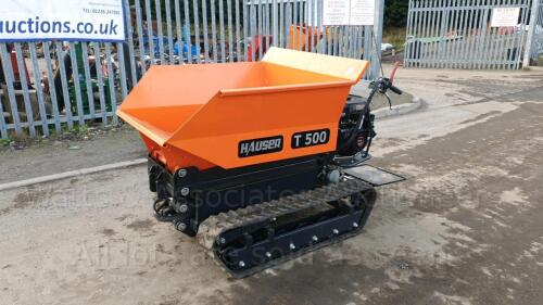 2021 HAUSER T500 petrol driven high tip rubber tracked dumper