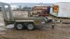 IFOR WILLIAMS GH94 2.7t twin axle plant trailer with internal beaver tail & ramps (s/n F0673896) - 2