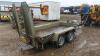 IFOR WILLIAMS GH94 2.7t twin axle plant trailer with internal beaver tail & ramps (s/n F0673896) - 3