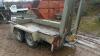 IFOR WILLIAMS GH94 2.7t twin axle plant trailer with internal beaver tail & ramps (s/n F0673896) - 5