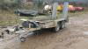 IFOR WILLIAMS GH94 2.7t twin axle plant trailer with internal beaver tail & ramps (s/n F0673896) - 6