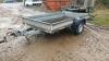 INDESPENSION 10' x 5'5'' tilt deck ground maintenance trailer c/w drop down ramp, 1300kg gross weight, approx 900kg payload, LED lights (s/n S000357) - 6