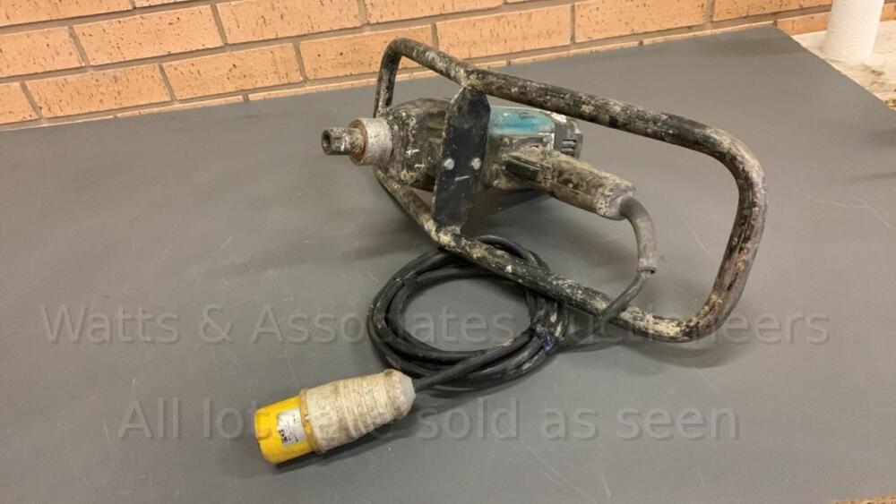 MAKITA UT120 110v paddle mixer head Day 2 Carlton Timed Sale (Main