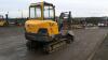 2006 VOLVO EC25 rubber tracked excavator with 3 x buckets, blade, piped & Q/hitch (s/n 28112162) - 5