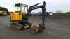 2006 VOLVO EC25 rubber tracked excavator with 3 x buckets, blade, piped & Q/hitch (s/n 28112162) - 6