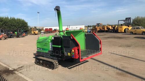 2019 GREENMECH ARBTRACK 200-45 rubber tracked chipper (s/n 190170) (843 recorded hours)