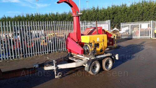 2004 LINDANA 200DHM HATZ diesel fast tow chipper (s/n LD1087)