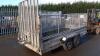 INDESPENSION 2.6t twin axle trailer with mesh sides (s/n 087829) - 3