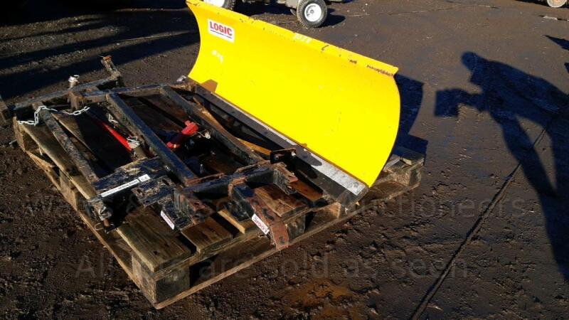 LOGIC quad snow plough c/w yellow bracket (s/n 5227)
