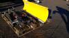 LOGIC quad snow plough (yellow) c/w bracket (s/n 5227)