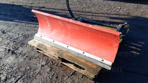 LOGIC quad snow plough (red) c/w bracket (s/n 5228)