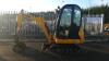 2013 JCB 8016 rubber tracked excavator (s/n JCB08016P02071381) with bucket, blade, piped, Q/hitch & cab - 2