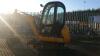 2013 JCB 8016 rubber tracked excavator (s/n JCB08016P02071381) with bucket, blade, piped, Q/hitch & cab - 3